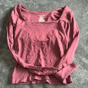 Free people maroon shirt